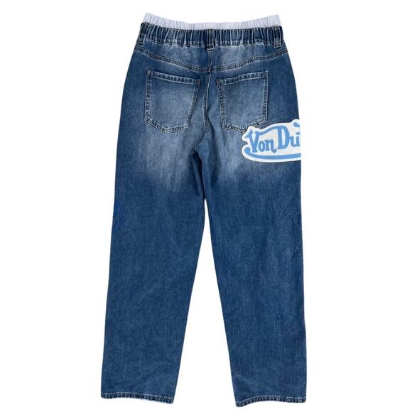 Von Dutch Boxer Straight Leg Jeans Medium Wash Size 11 - Picture 3 of 9